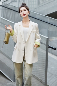 小西装外套女新款2024春秋小个子高级感收腰今年流行休闲大码西服图片