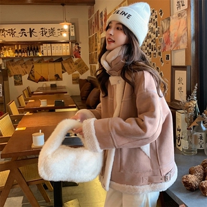 【档口有货】冬装新款皮毛一体羊羔毛外套2D112-5507-P195 K288图片