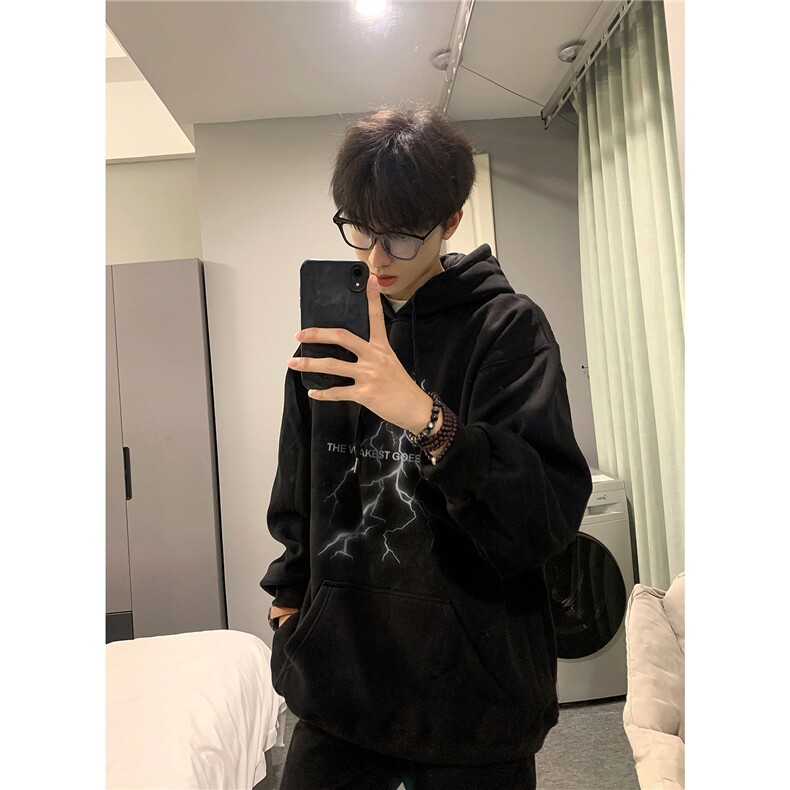 秋冬新款潮网红抖音连帽卫衣外套A512-P45白色，女装短外套，电商C310