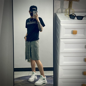 23牛仔裤男时尚都市新款潮流五分夏季牛仔裤JX211-P45图片