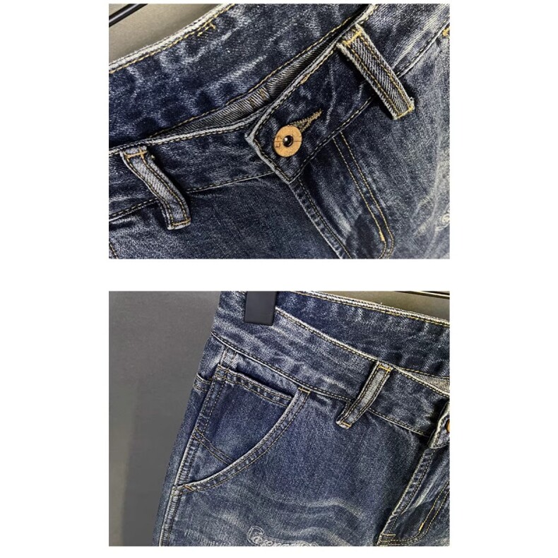 1506-1/KT12701/P50冬宽松牛仔裤男士哈伦裤子潮水洗百搭老爹新塘,男装牛仔裤,星座1506-1