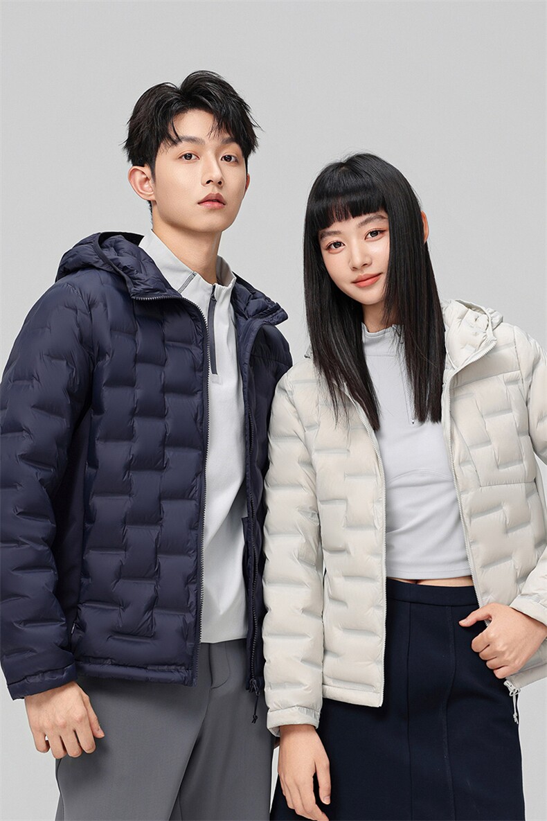 新款90绒子轻薄情侣装羽绒服秋冬男女款连帽轻薄羽绒服外套,男装羽绒服,钱塘723