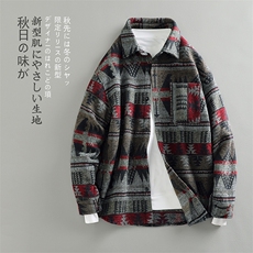 特P58无差价秋新毛呢复古民族风男休闲潮牌复古大码夹克外套J565，男装夹克，电商A082