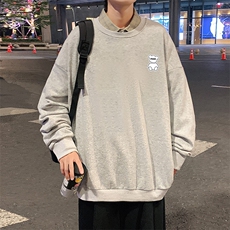 S6292-P28秋季圆领卫衣男大码韩版宽松长袖外套，男装卫衣，电商A040
