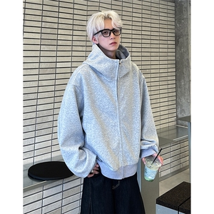 春秋拉链开衫卫衣男连帽美式高街运动潮牌帽衫宽松休闲JK609-P78图片