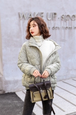小款短款爱心羽绒服女2021年新款冬季时尚洋气小个子立领，女装羽绒服，笃写