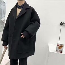 1506-1/G24090/P59宽松格子毛呢夹克上衣春秋季盐系外套1，男装夹克，星座1506A