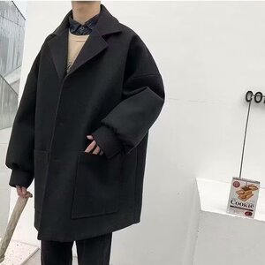 1506-1/G24090/P59宽松格子毛呢夹克上衣春秋季盐系外套1图片