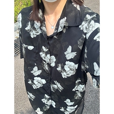 2025夏季新款港风夏威夷冰丝沙滩衬衫印花短袖CS307-P30，男装T恤，星座301C-5