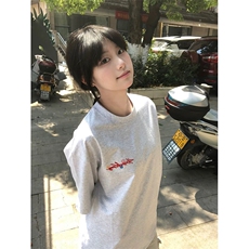 万针全刺绣工艺抖音得物高品质260克重磅纯棉双纱美式高街短袖T恤，男装T恤，电商A486-1