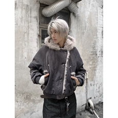 网图美潮加厚连帽毛领座山雕棉服外套W1892/特P138，男装棉衣，电商B350