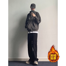 B221美式ins高街加绒加厚牛仔裤LK23010-P60控78加绒P70控98，男装牛仔裤，电商B221