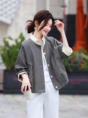 短款风衣外套女春季2026新款小个子时尚减龄百搭高端上衣，女装风衣，鑫源服饰