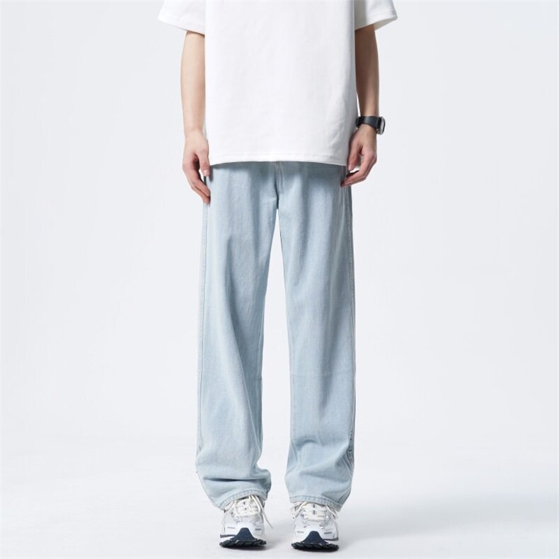 【跑量款，大货已出】宽松直筒水洗牛仔裤男A080-255-特P30元,男装牛仔裤,电商A080