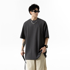 XZ809A/JL01/特P24/控48肌理感拼接圆领T恤，男装T恤，星座809A(原222-1)