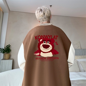 摇粒绒棒球服男大码开衫卫衣男夹克 BF86285-P65图片