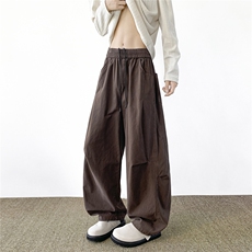 美式工装裤男水洗复古宽松直筒纯棉裤子潮牌男生休闲裤KZ122-P55，男装棉裤，星座310A-4