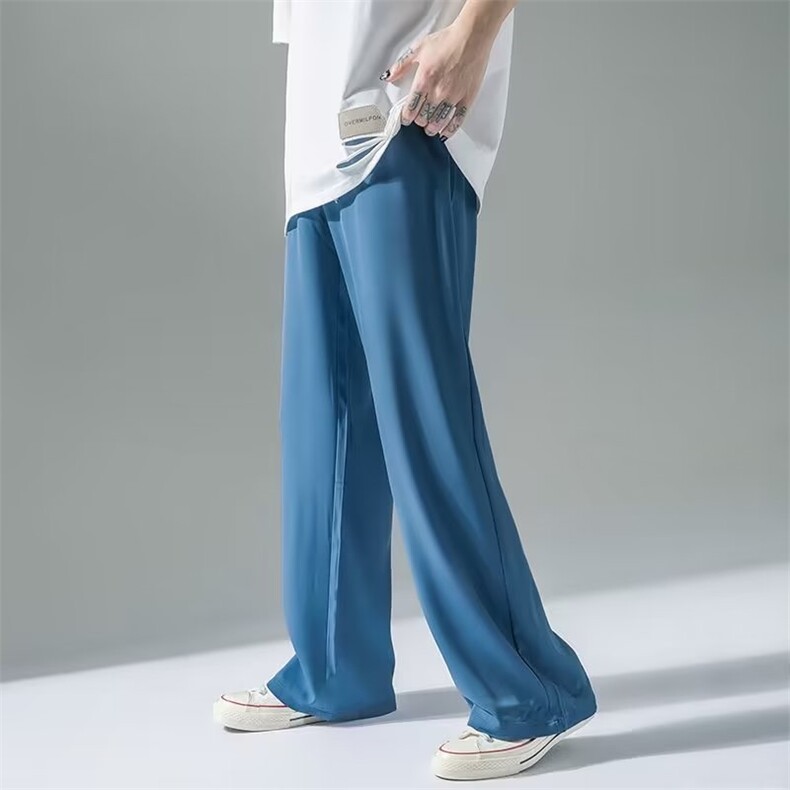 运动裤时尚潮牌新款夏季长裤宽松型青春流大码冰丝裤A788P20,男装休闲裤,星座1116-2