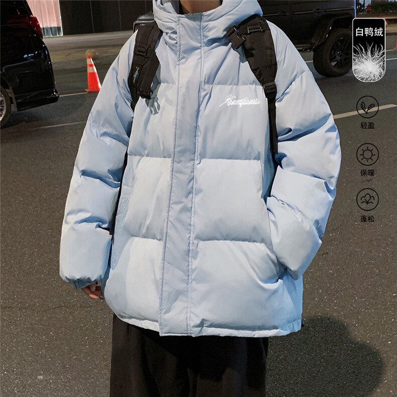 港风夜景标白鸭绒字母印花连帽羽绒服A247-YR21301特批175控258,男装羽绒服,电商A247