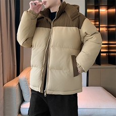 棉服撞色拼接灯芯绒外套男生冬季棉衣情侣装棉袄子M810-P85，男装棉衣，星座308B-2