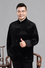 长期货中老年唐装棉服男风灯芯绒爸爸装中式盘扣外套爷爷棉袄，男装棉衣，钱塘723