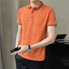 @店主风新款Polo衫男印花袖T恤男士高品质半袖男装PT07-P45，男装Polo衫，星座1207-1