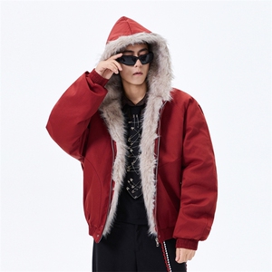 新款 加厚长毛座山雕棉衣外套 MY868-P87图片