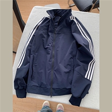 JK757-P50三条杠外套男女春秋季cleanfit短款立领夹克，男装夹克，星座1811B
