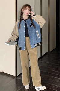 2023年秋季牛仔拼接棒球服82395-P145-K188图片