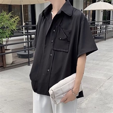 夏季衬衫男长袖设计感冷淡风韩风衬衣痞帅CS681P40，男装衬衫，星座410-2