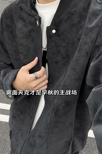 美式复古夹克潮服男高级感百搭设计感棒球FYH38-特价P65图片