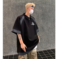 polo衫短袖t恤男夏季宽松休闲半拉链体恤衫XZ514-2-202485-P63，男装T恤，星座514-2(原B239)