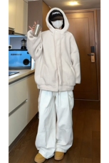 都市潮流经典美式学院风棉衣宽松连帽传统复古外套HY676TP98，男装棉衣，电商A102B