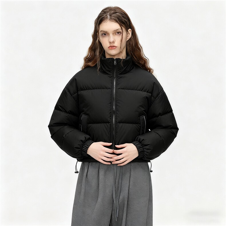 可二开立领短款面包服时尚保暖棉服A247-MY500特批65图片