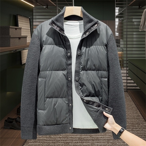 高品质重磅90鸭绒男士优等品时尚休闲保暖百搭立领羽绒服潮图片