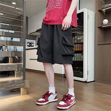 夏季工装复古短裤高街潮牌男女美式多口袋五分裤男款休闲裤子，男装休闲裤，星座601-2