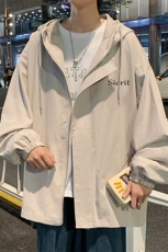 JK41098-P85加棉款-P115纯棉连帽夹克男士大码工装夹克男外套男，男装夹克，电商A040
