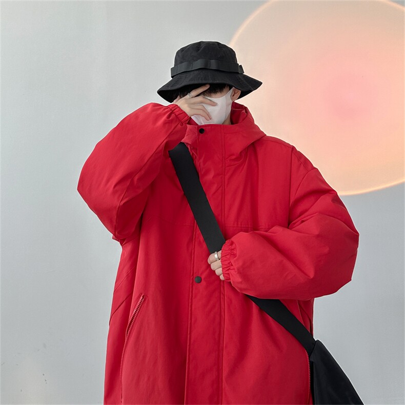 胖胖哥棉服男士冬季新款宽松大码连帽棉衣加厚夹克冲锋衣羽绒外套，男装棉衣，电商A141