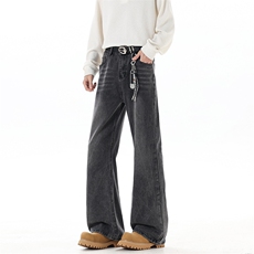 春节新款2026刺绣猫须微喇叭牛仔裤XZ906-1-K1304特价P43控88，男装牛仔裤，星座906-1（原电商a316-2）