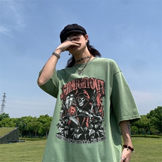 美式骷髅印花水洗做旧夏季无袖背心/马甲/坎肩XZ514-2-1312-P38，男装背心/马甲，星座514-2(原B239)