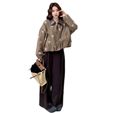 现货美拉德复古刺绣毛呢外套2C2369001P185K285，女装毛呢外套，2C236