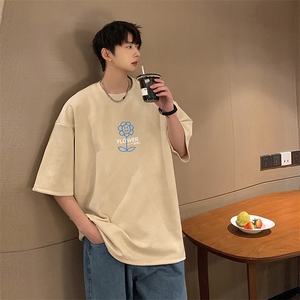麂皮绒短袖t恤男大码半袖男 JD82274-P25图片
