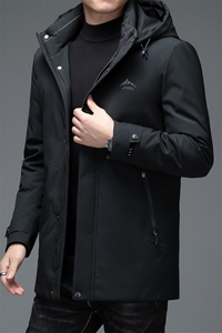 AN9803钱塘2020-3秋冬中长款男士连帽商务休闲羽绒服外套P230图片