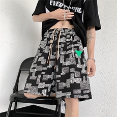 港风短裤男大码中兴风短裤男士男潮流五分裤男DK8752P30控48，男装休闲裤，星座227-7