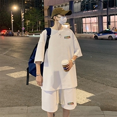 套装！华夫格套装短袖T恤短裤男TZ191-特P38，男装T恤，电商B367