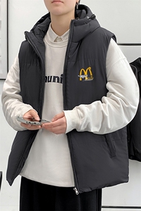 秋冬季港风棉衣马甲潮流宽松加厚保暖潮流御寒棉服男MF06P68控98图片