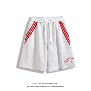 夏季新款美式运动条纹卫裤宽松休闲短裤B315-K25401-特p30控58图片