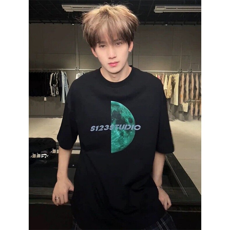 XZ809A/BBBT63/P20/控38重磅印花美式复古圆领T恤,男装T恤,星座809A(原222-1)