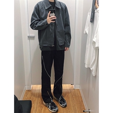 B221美式ins高街暗黑小众拉链情侣休闲冲锋裤LK23030-P65控88，男装休闲裤，电商B221