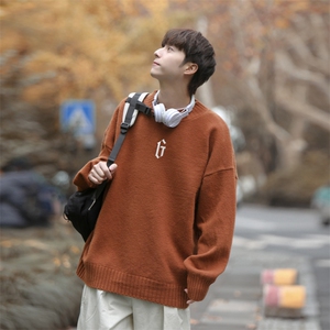 cityboy！秋冬季半高领毛衣男士加绒加厚线衣男针织衫男MY84-P45图片